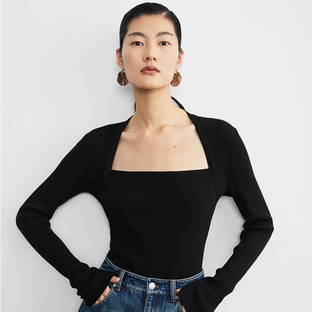 RoseLingLing marino wool knitted top